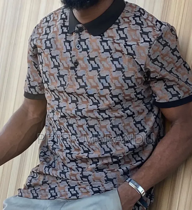 Polo Shirts za Jacquard za Kiume - Smart Casual - 1