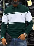 Mpya Men's Lacoste Long Sleeve Panel Stripe Polo Shirt - 5