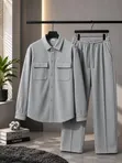 Men's Stylish 2-Piece Pants Set - 2