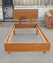 Solid Wood Bed Frame with 3/6 Inch Foam Mattress - 3