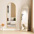 Arc-Shaped Full Length Floor Mirror - 1