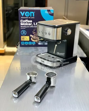 Von Espresso Coffee Maker 1.5L with Milk Frother
