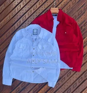Men's Cotton Shirts with Double Pockets