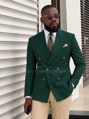 The Green Executive Suit by Emerald Couture