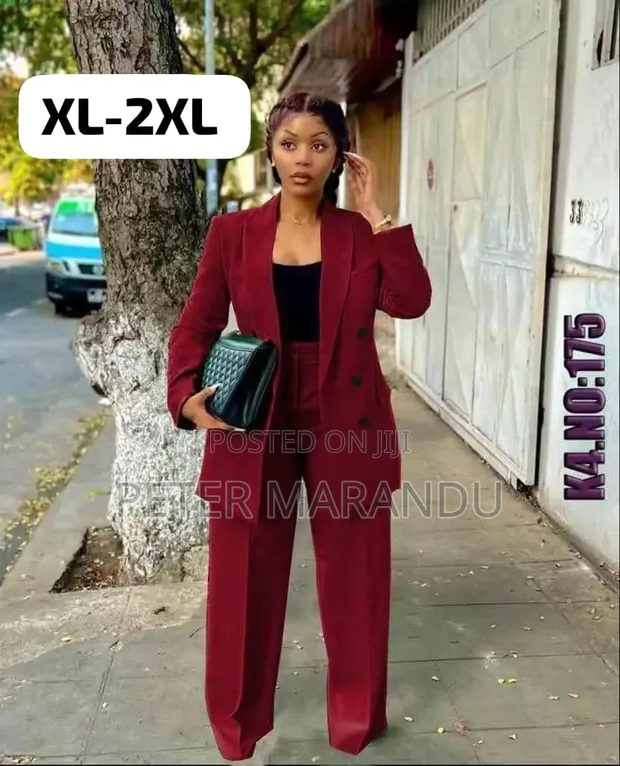 New Classy Women's Double-Breasted Pantsuits - 1