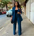 New Classy Women's Double-Breasted Pantsuits - 4