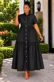 Classic Ladies' Denim Maxi Dress - 1
