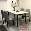 Set ya Viti 6 na Meza 1 ya Mermar - 2