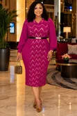 Mkusanyiko wa Gauni Refu la Kike la Bodycon na Flaired - 5