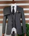 Luxury Men's 3-Piece Grey Suit (Bagozza Collection) - 1