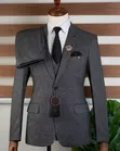 Luxury Men's 3-Piece Grey Suit (Bagozza Collection) - 2