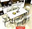 Marble Dining Table Set with 6 Chairs - 2