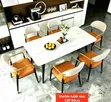 Marble Dining Table Set with 6 Chairs - 3