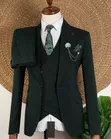 Joselino Men's Emerald Green 3-Piece Luxury Suit - 1