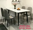 Dining Table Set - 5 Pieces (Marble Top) - 1