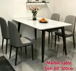 Dining Table Set - 5 Pieces (Marble Top) - 2