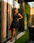 Chic Sleeveless Double-Tiered Ruffle Mini Dress - 4