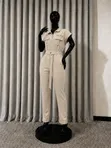 Max URBN Cream Utility Jumpsuit - Size XS - 1