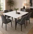 Dining Table Set - 6 Seaters, Marble Top - 2