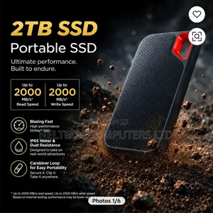 2TB Portable SSD External
