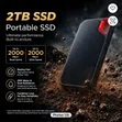 2TB Portable SSD External - 1