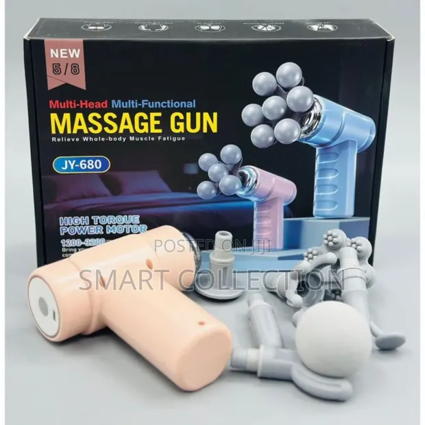 JY-680 Multi-Head Massage Gun - 8 Heads - 1