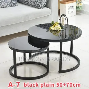 Round Coffee Table - A-7 Black