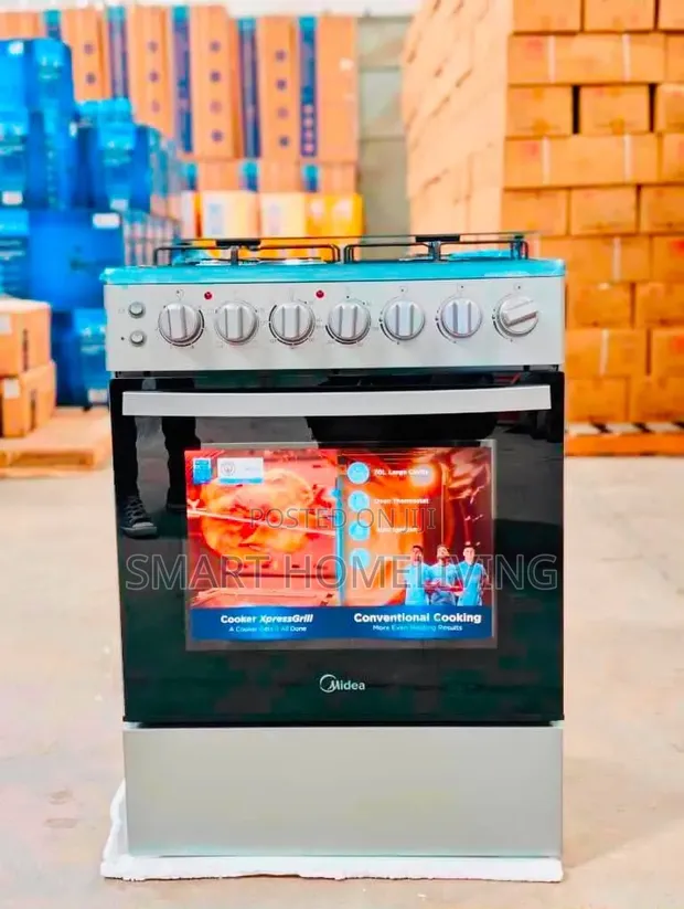 Midea Standing Cooker 60x60 (3 Gas + 1 Umeme) - 1