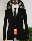 Romaster Premium 3-Piece Black Suit - 4