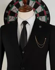 Romaster Premium 3-Piece Black Suit - 5