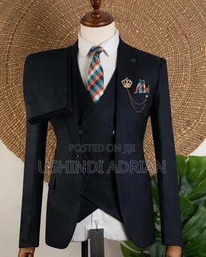 Royal Cotton Three-Piece Suit
