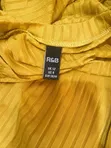 R&B Mustard Ribbed Bodycon Mid-Calf Dress - Size M - 2