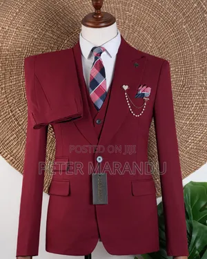 Joselino Luxury Maroon 3-Piece Suit