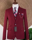 Joselino Luxury Maroon 3-Piece Suit - 4
