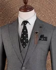 Joselino Premium 3-Piece Charcoal Grey Suit - Men's - 4