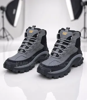Gray Caterpillar Boots Collection