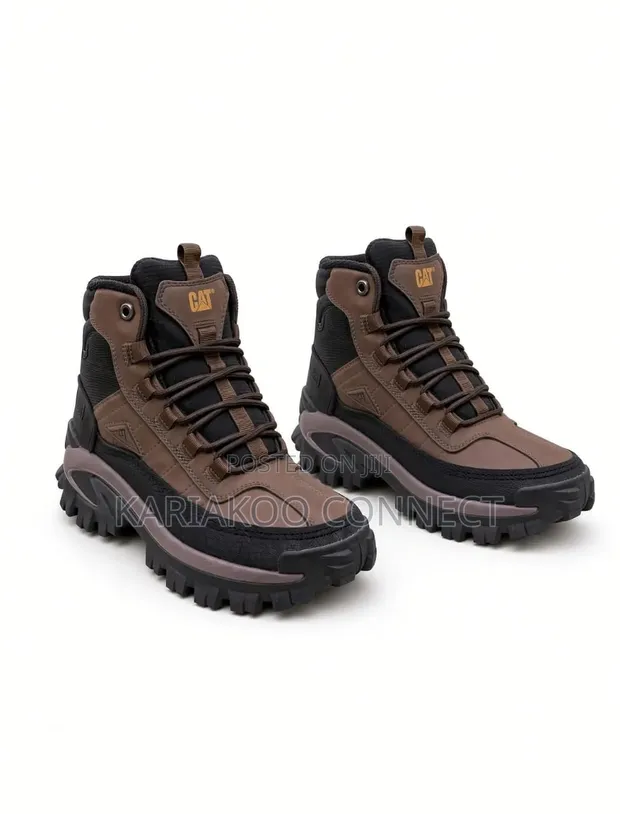 Brown Caterpillar Boots Collection - 1