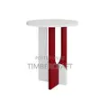 Luna Coffee Table Burgundy-White - 2