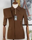 Ricardo Brown Short Sleeves Kaunda Suit - 2
