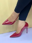 Luxe Heels Patent Gold Chain Stiletto Heel - 3