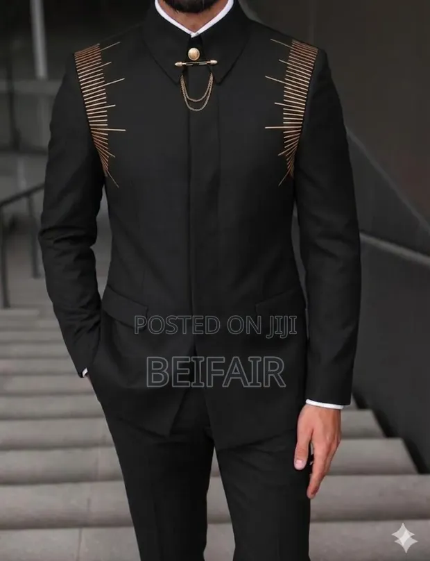 Brand New Ricardo Black Kaunda Suit - 1