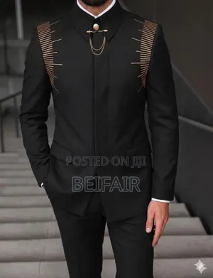 Brand New Ricardo Black Kaunda Suit