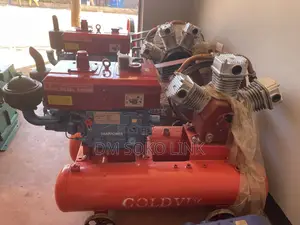 Diesel Air Compressor with Tank - 4 Pistons