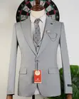 Marco Lorenzo Gray Plain Suit - 1