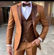 Marco Milano Men's Full Suit Package - Brown - 2