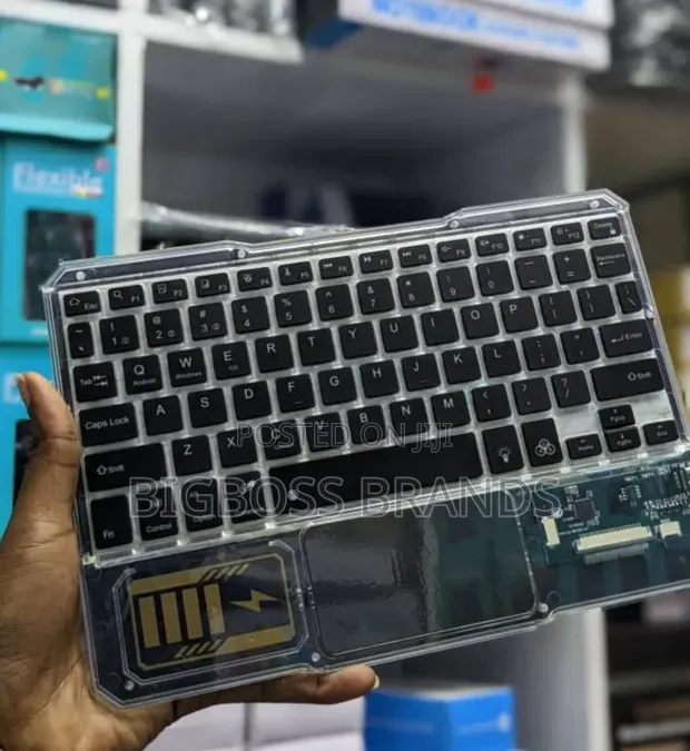 Transparent Bluetooth Gaming Keyboard with Rechargeable Backlight - 1
