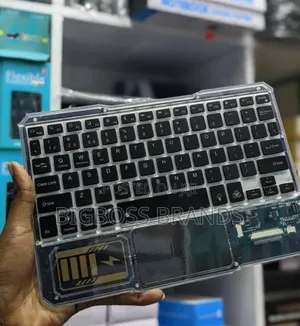 Transparent Bluetooth Gaming Keyboard with Rechargeable Backlight