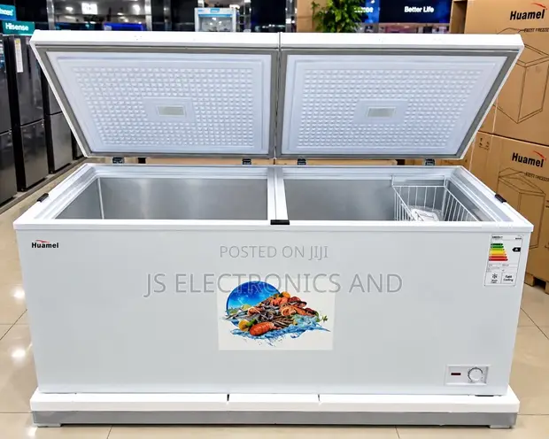 Huamei Freezer Double Door 607 Liter Aluminum - 1