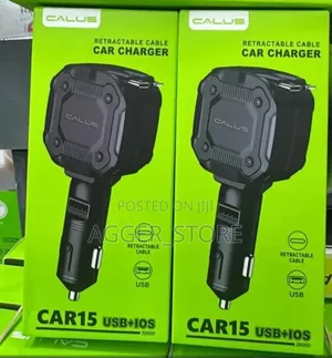 Calus CAR15 Retractable USB + iOS Car Charger