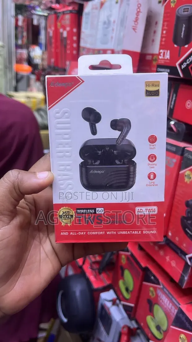Aldeepo AD-TW56 Super Bass Wireless Earphones - 1